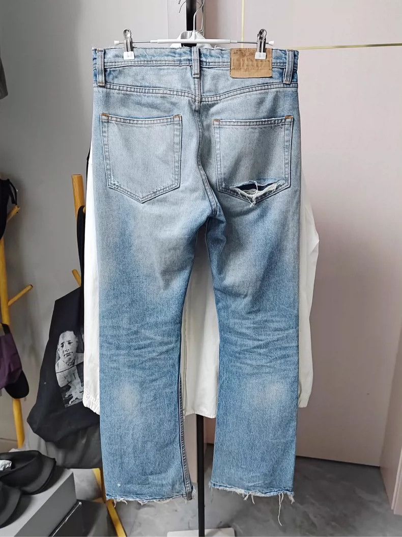 Enfants Riches Deprimes Enfants Riches Deprimes Blue Denim Flared Pants Size US 29 - 2 Thumbnail