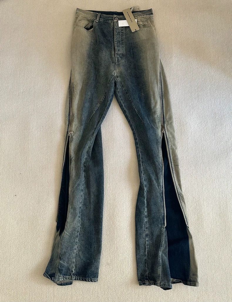 Rick Owens Rick Owens Drkshdw Gradient Zippered Pants Size US 31 - 2 Thumbnail