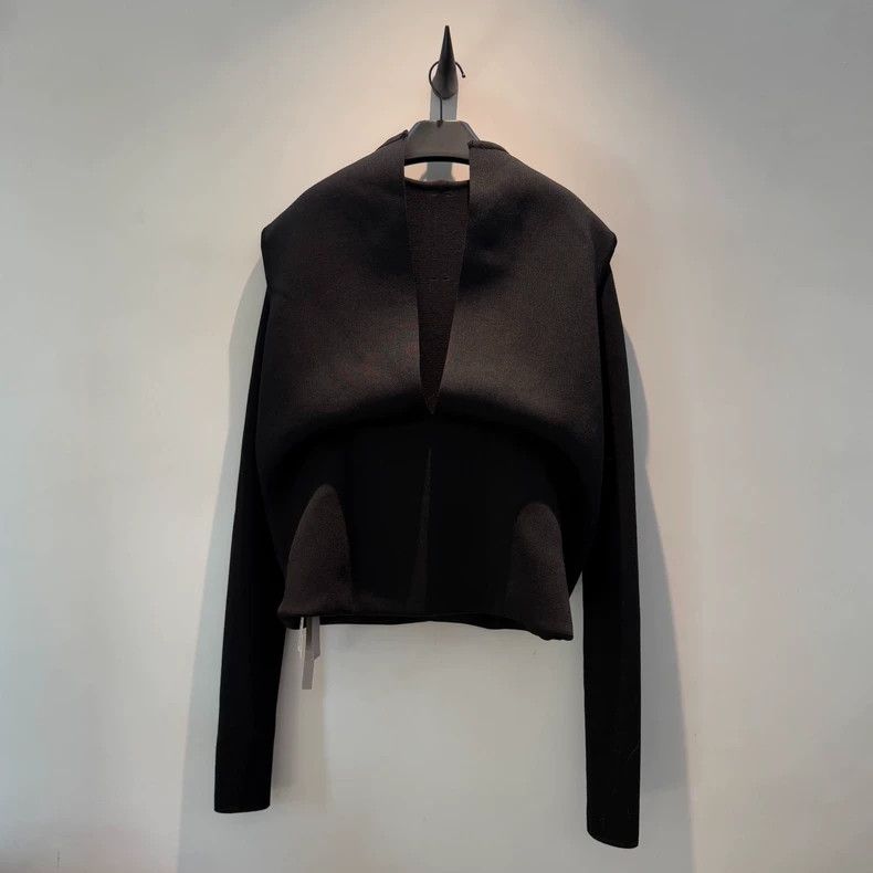 Rick Owens Rick Owens Long Sleeve Cotton Top Size US S / EU 44-46 / 1 - 4 Thumbnail