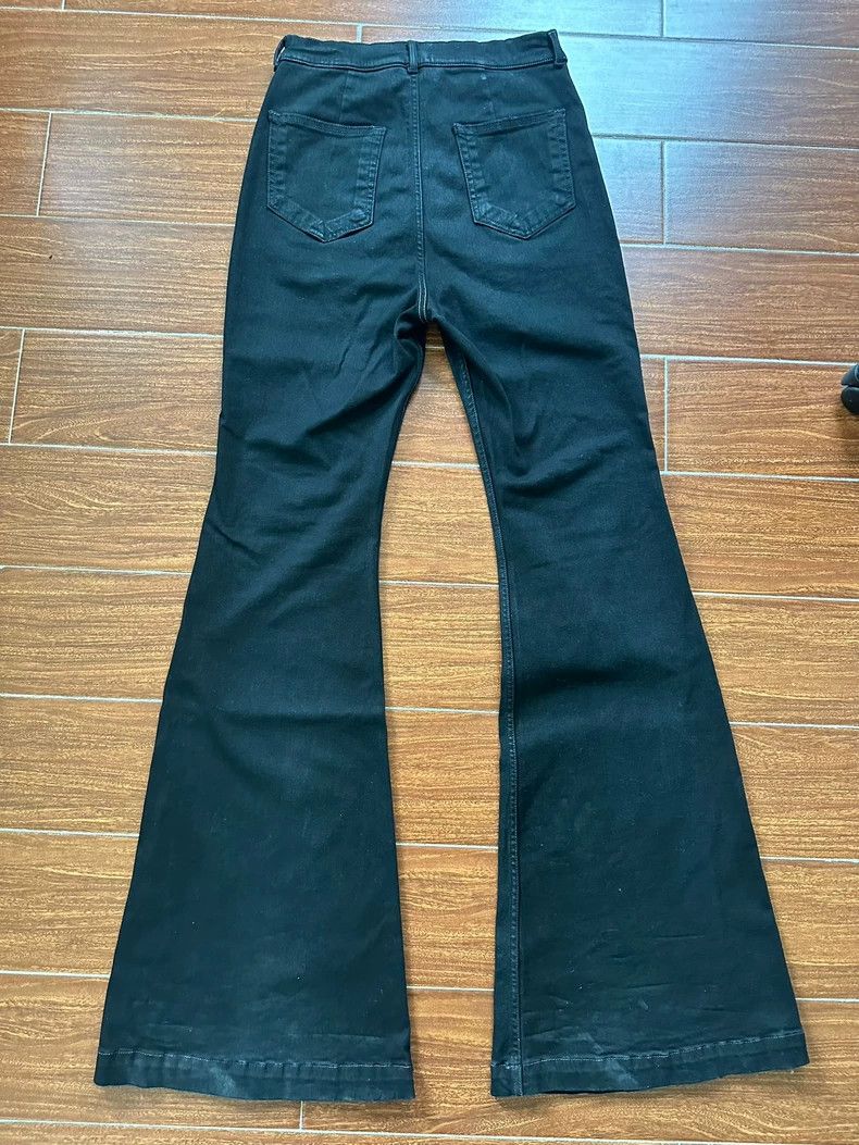 Rick Owens Rick Owens Drkshdw Black Flared Denim Pants Size US 31 - 2 Thumbnail