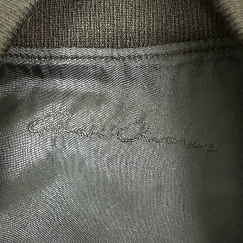 Rick Owens Distressed Black Leather Jacket