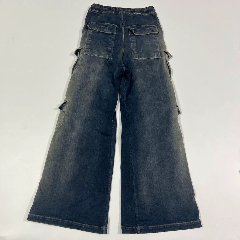 Rick Owens Rick Owens DRKSHDW Cargo Trouser in Light Blue Size US 34 / EU 50 - 3 Thumbnail