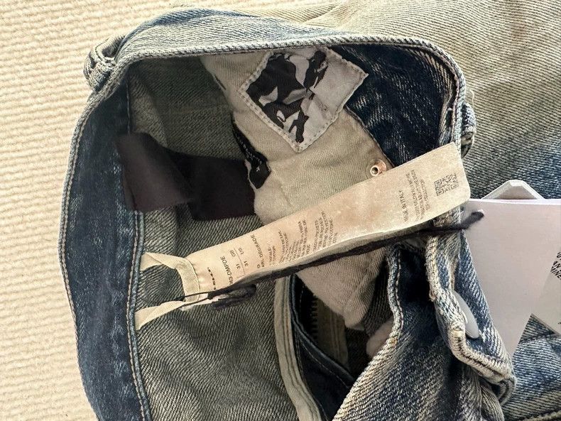 Rick Owens Gradient Blue Zip Pants by Rick Owens Size US 31 - 4 Thumbnail