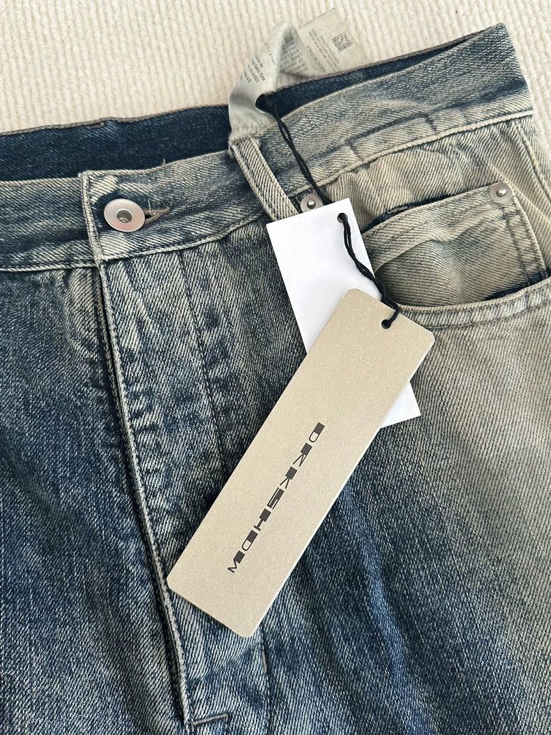 Rick Owens Gradient Blue Zip Pants by Rick Owens Size US 31 - 3 Thumbnail