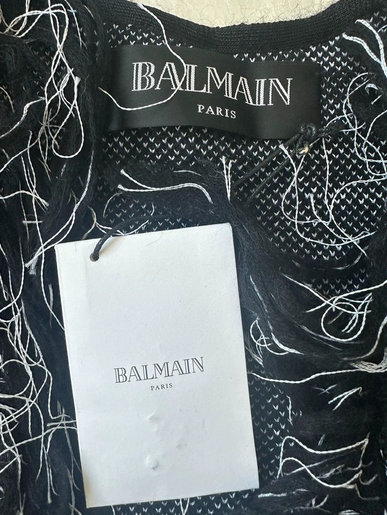 Balmain Balmain Plaid Jacket with Fringe Detail Size US M / EU 48-50 / 2 - 4 Thumbnail