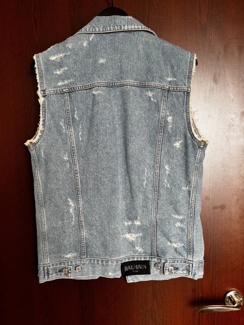 Balmain Balmain Denim Vest for Stylish Casual Wear Size US M / EU 48-50 / 2 - 4 Thumbnail