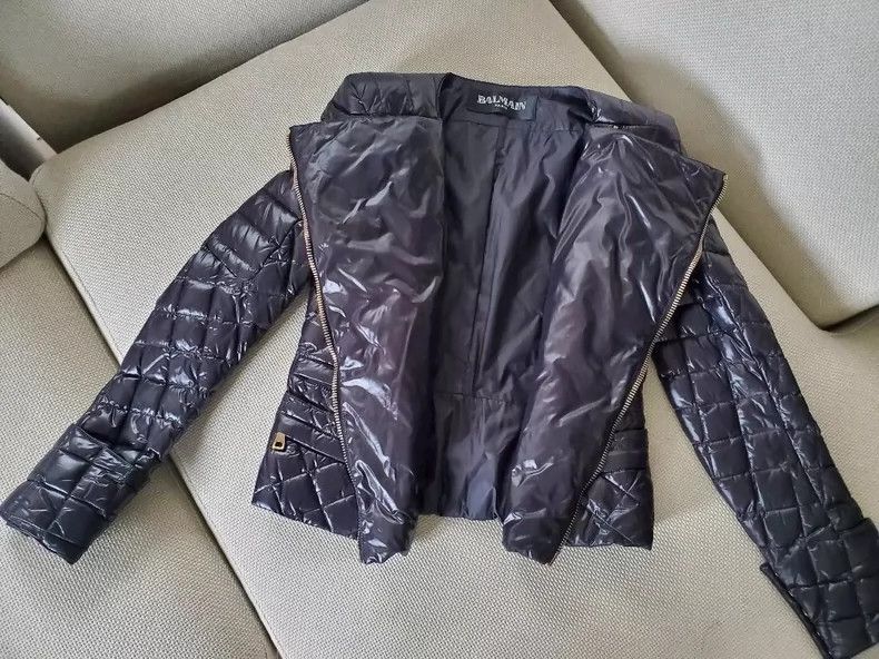 Balmain Balmain Quilted Down Jacket with Gold Accents Size US S / EU 44-46 / 1 - 2 Thumbnail