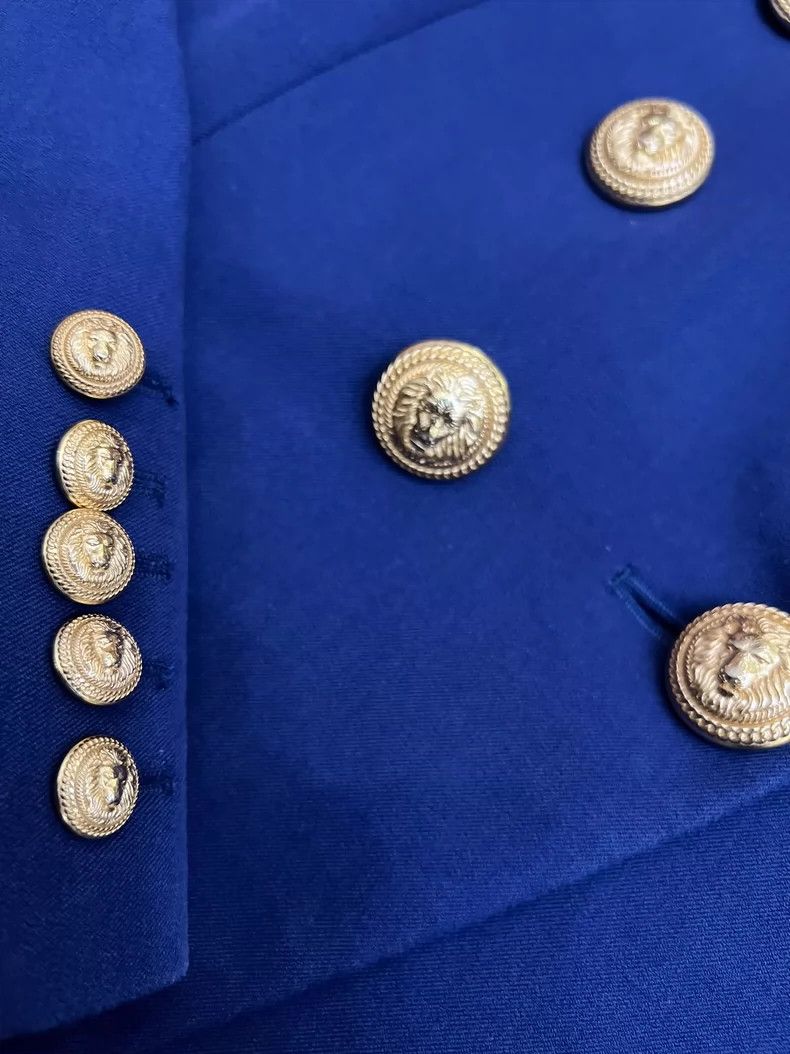 Balmain Classic Blue Double-Breasted Balmain Suit Size US M / EU 48-50 / 2 - 4 Thumbnail