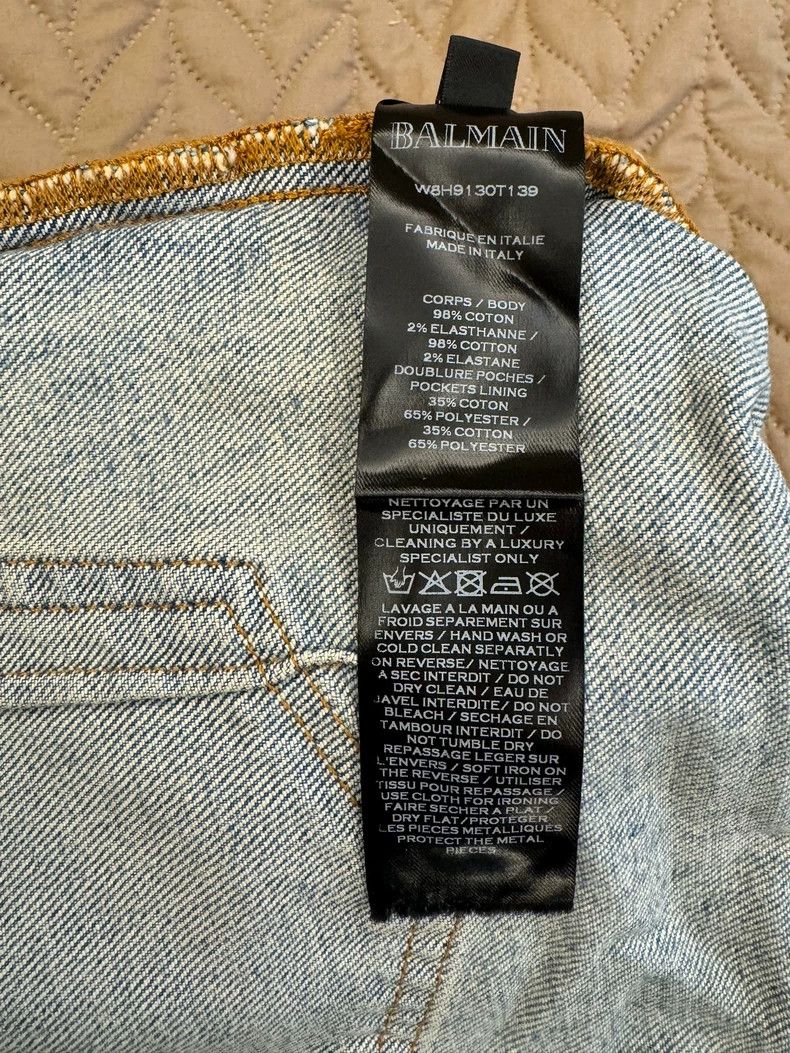 Balmain Balmain Slim Fit Denim Pants for Men Size US 31 - 6 Thumbnail