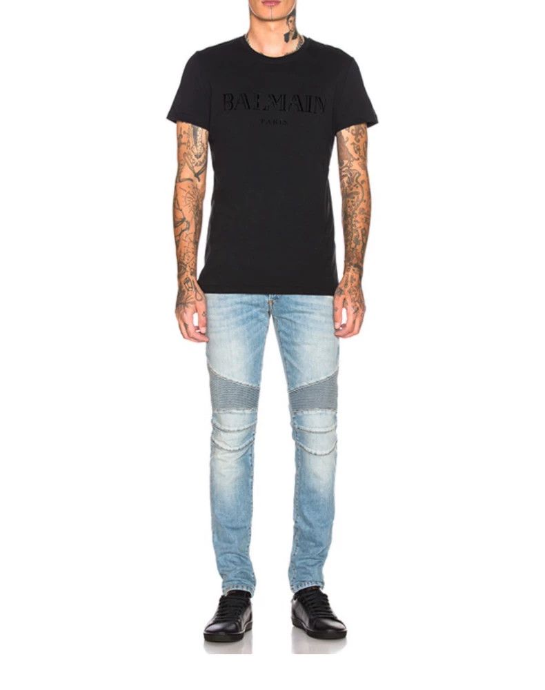 Balmain Balmain Slim Fit Denim Pants for Men Size US 31 - 4 Thumbnail