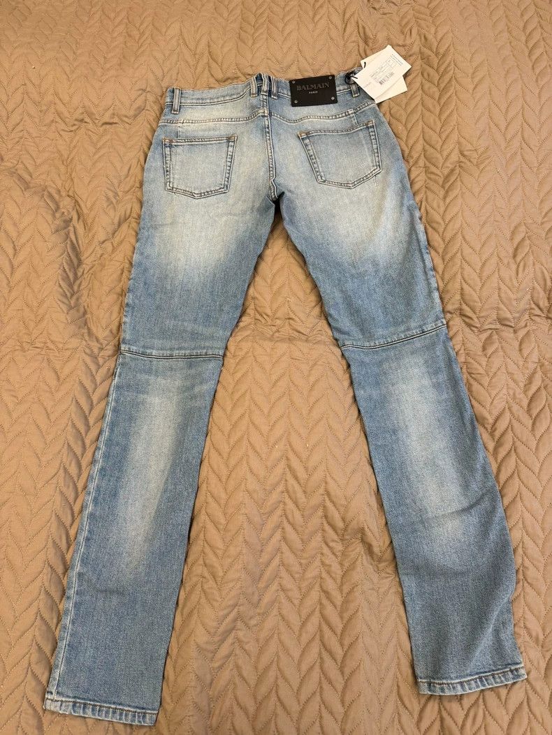 Balmain Balmain Slim Fit Denim Pants for Men Size US 31 - 2 Thumbnail