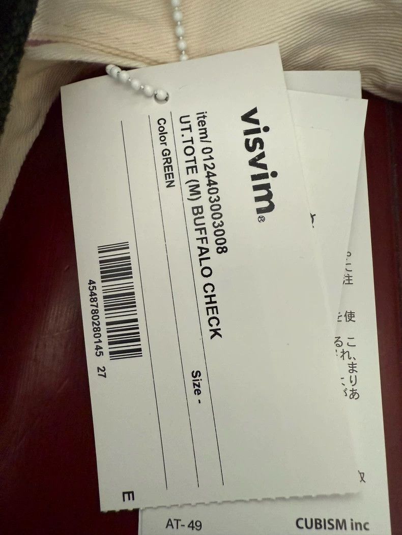 Visvim VISVIM UT.TOTE Buffalo Check Tote Bag Size ONE SIZE - 5 Thumbnail