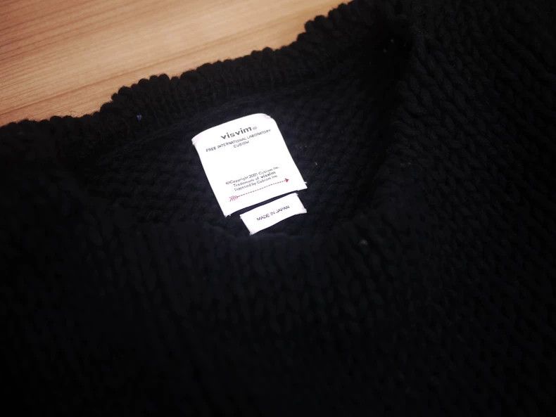 Visvim Hand-Knit Wool Sweater in Black Size US M / EU 48-50 / 2 - 3 Thumbnail