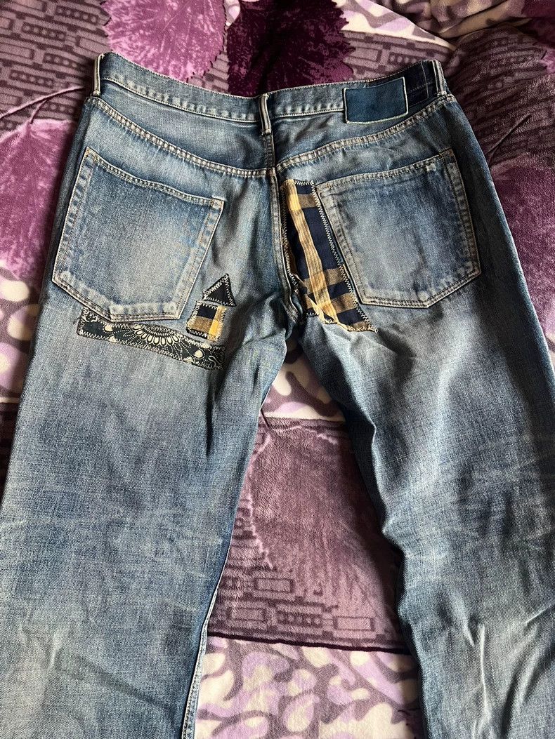 Visvim VISVIM Damaged Patch Denim Pants Size 38 Size US 38 / EU 54 - 5 Thumbnail
