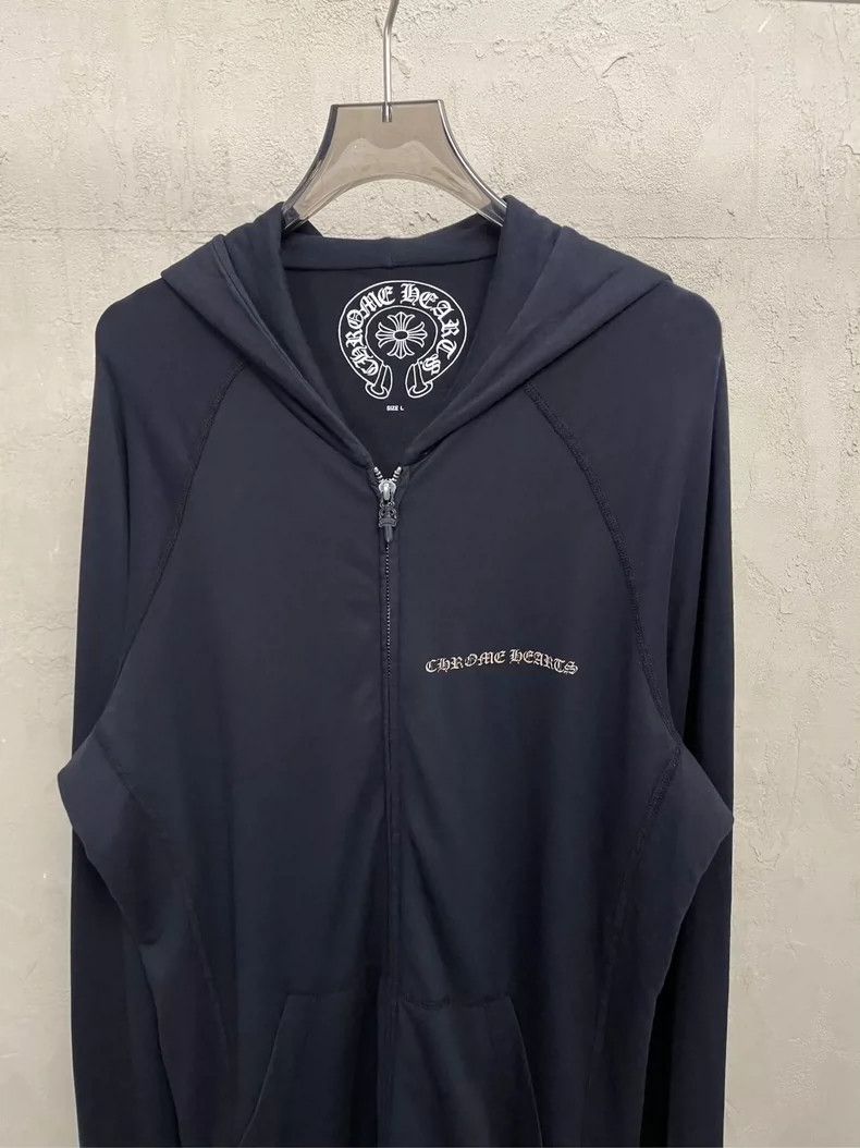 Chrome Hearts Vintage Chrome Hearts Black Zip Hoodie Size US L / EU 52-54 / 3 - 4 Thumbnail