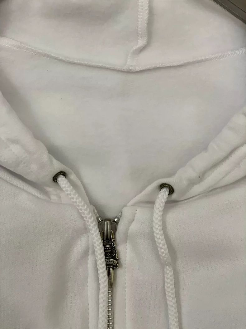 Chrome Hearts Chrome Hearts White Zip-Up Hoodie Size US XL / EU 56 / 4 - 2 Thumbnail