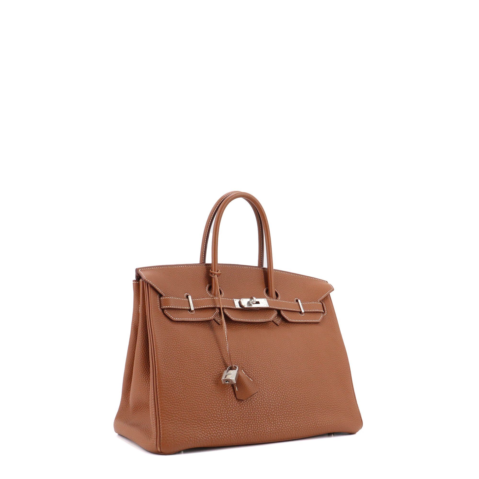 Hermes HERMÈS - Hermès Birkin 35 handbag in gold togo leather Size ONE SIZE - 2 Thumbnail
