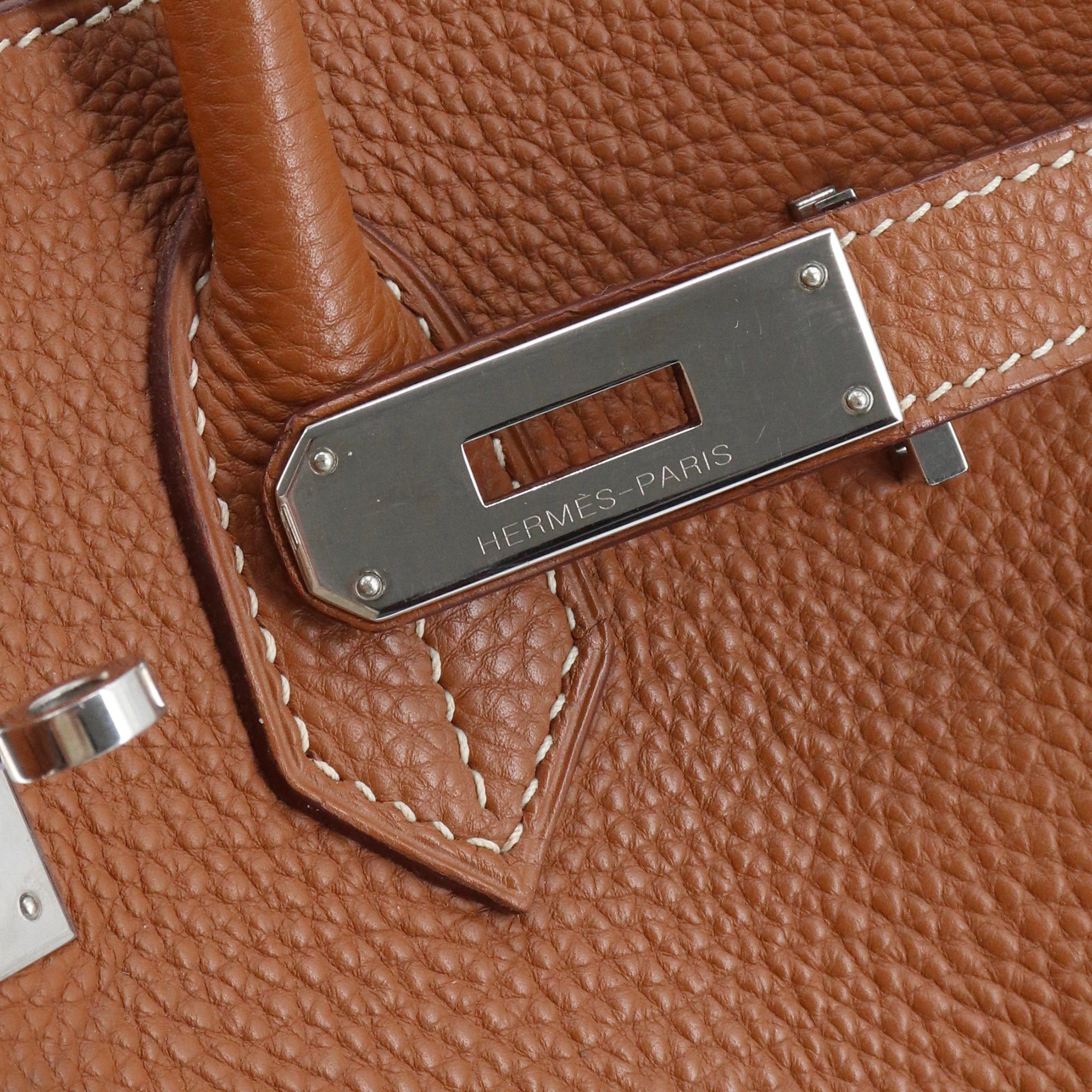 Hermes HERMÈS - Hermès Birkin 35 handbag in gold togo leather Size ONE SIZE - 8 Thumbnail