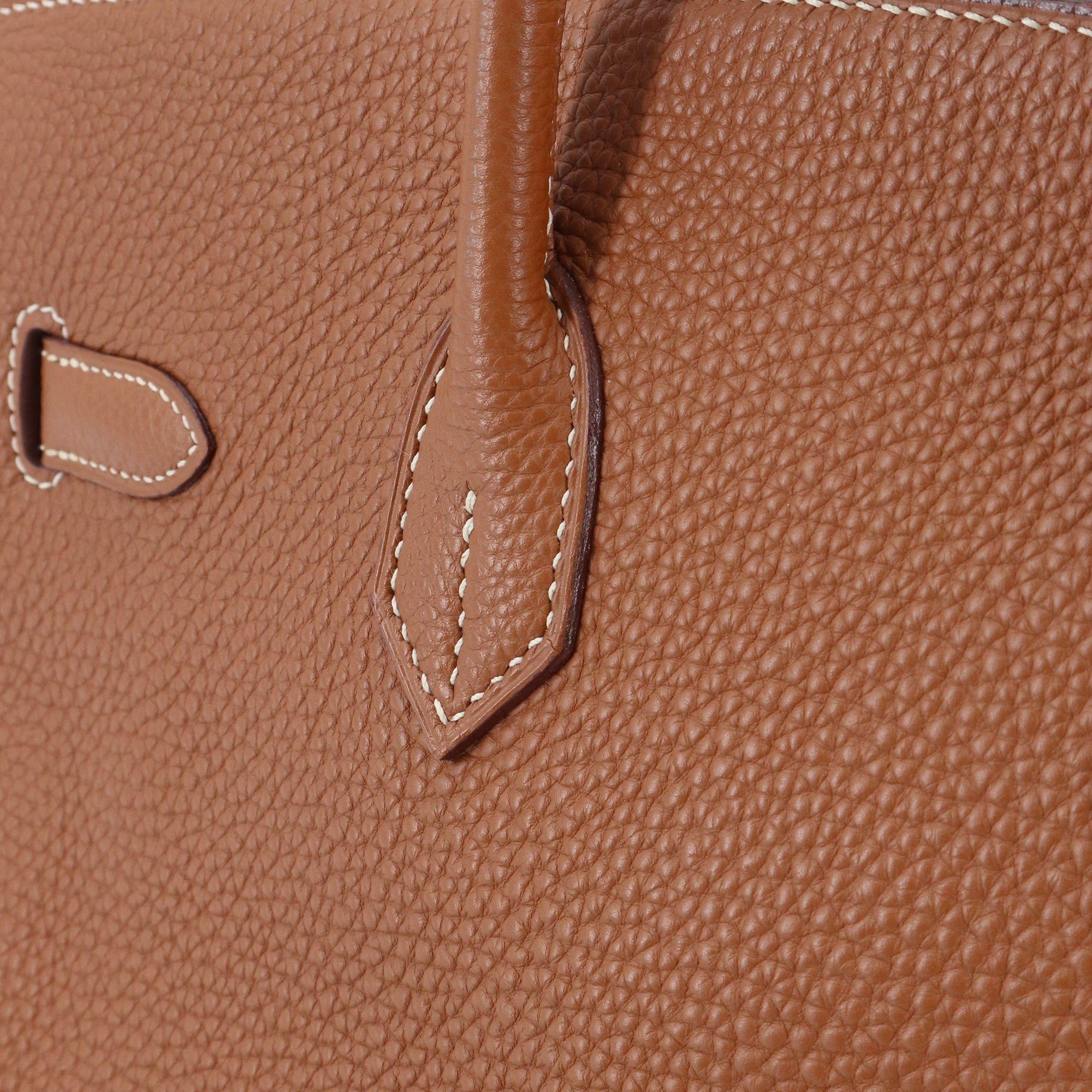Hermes HERMÈS - Hermès Birkin 35 handbag in gold togo leather Size ONE SIZE - 6 Thumbnail