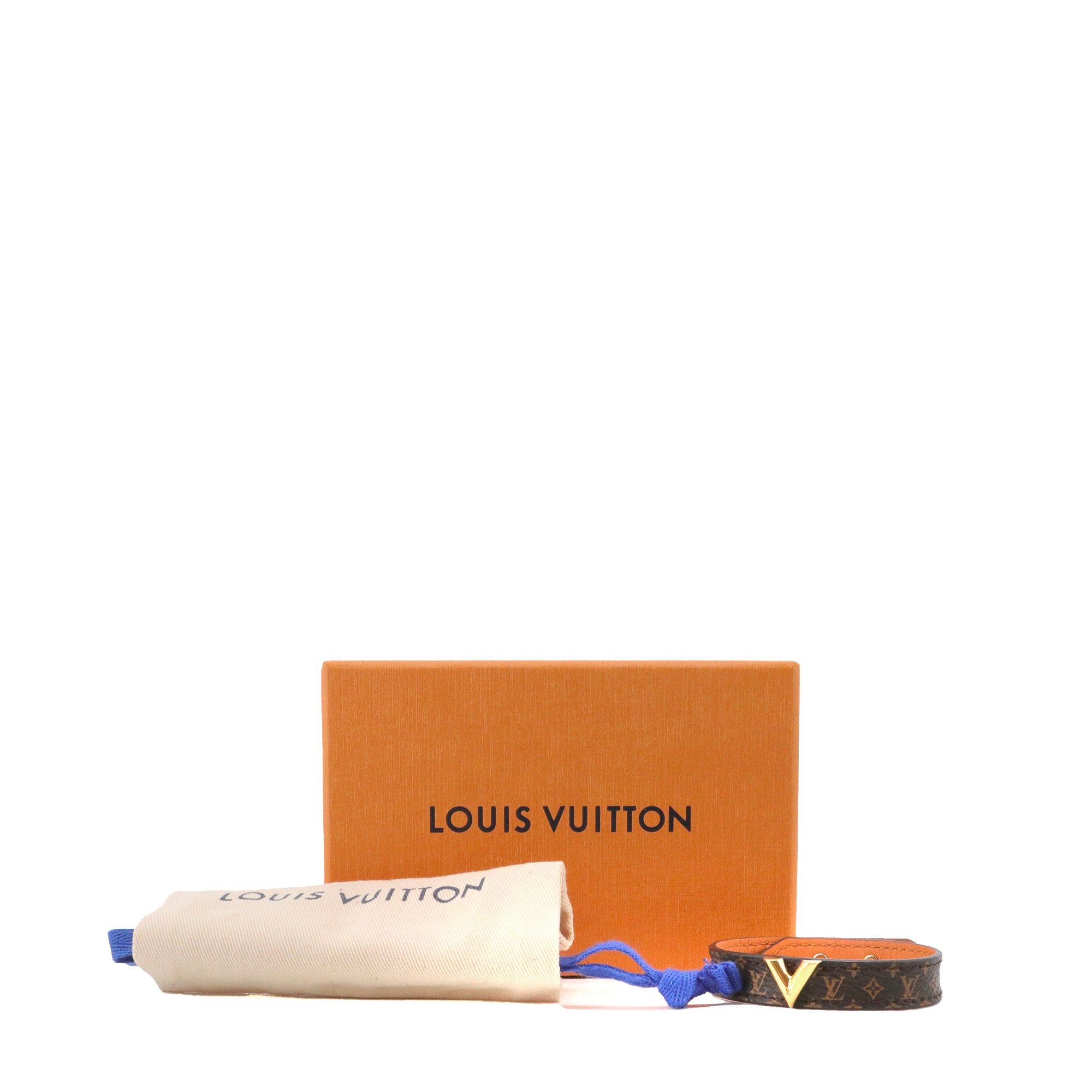 Louis Vuitton LOUIS VUITTON - Louis Vuitton Essential V bracelet in monogrammed canvas (T17) Size ONE SIZE - 7 Thumbnail