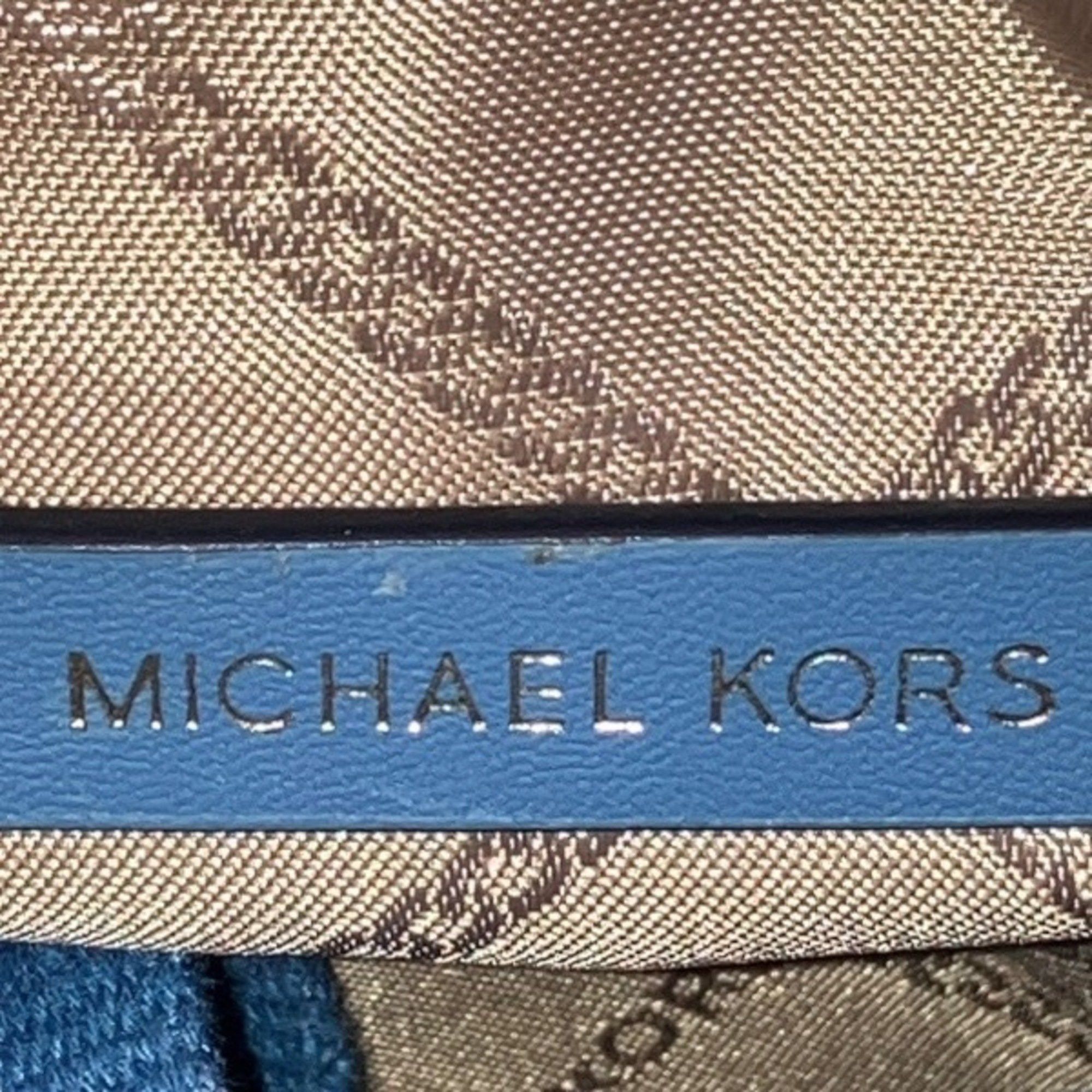 Michael Kors Michael Kors Blue Leather Bag Shoulder Handbag Women's Size ONE SIZE - 4 Thumbnail