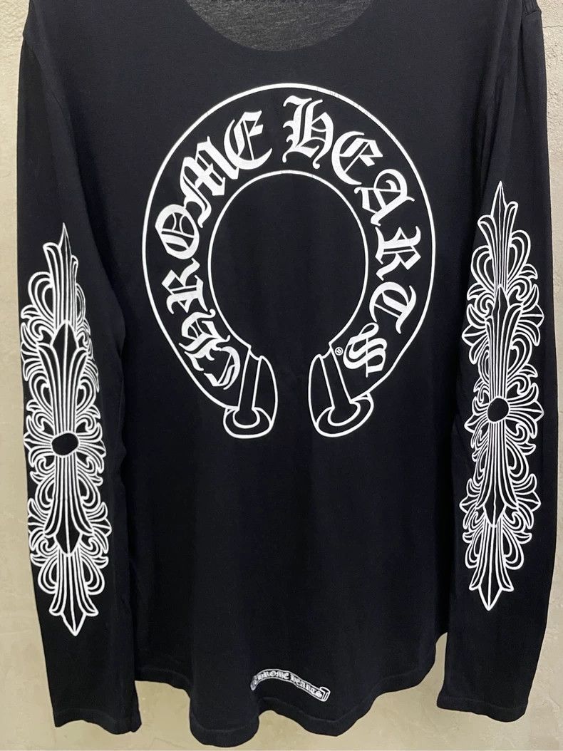 Chrome Hearts Chrome Hearts Black Long Sleeve Sweatshirt Size US S / EU 44-46 / 1 - 7 Thumbnail