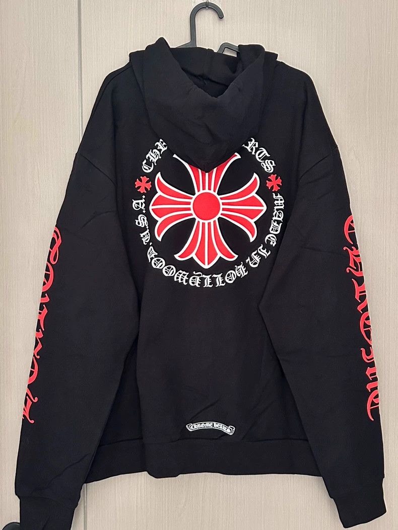Chrome Hearts Chrome Hearts Red Cross Zip Hoodie Size US M / EU 48-50 / 2 - 2 Thumbnail