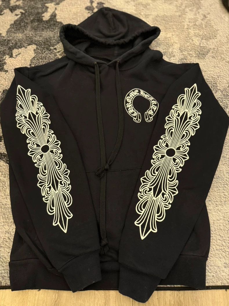 Chrome Hearts Chrome Hearts Hoodie with Floral Design Size US M / EU 48-50 / 2 - 8 Thumbnail