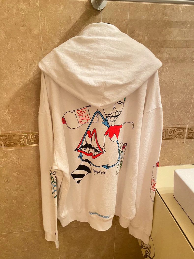 Chrome Hearts Chrome Hearts Matty Boy White Hoodie Size US XL / EU 56 / 4 - 2 Thumbnail