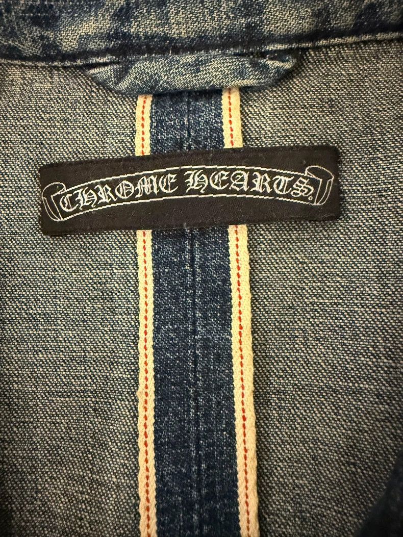 Chrome Hearts Chrome Hearts Denim Shirt with Leather Details Size US L / EU 52-54 / 3 - 3 Thumbnail