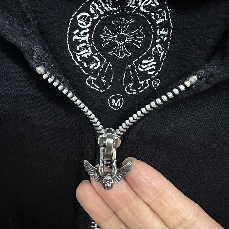 Chrome Hearts Chrome Hearts Skull Zip Hoodie Size US M / EU 48-50 / 2 - 2 Thumbnail