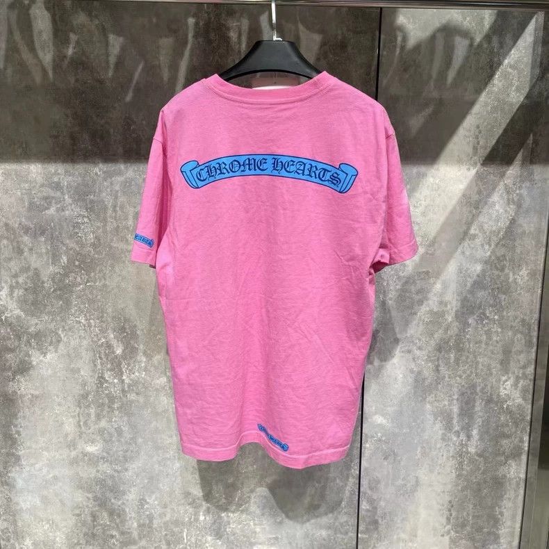 Chrome Hearts Chrome Hearts Pink Short Sleeve Shirt Size US M / EU 48-50 / 2 - 2 Thumbnail