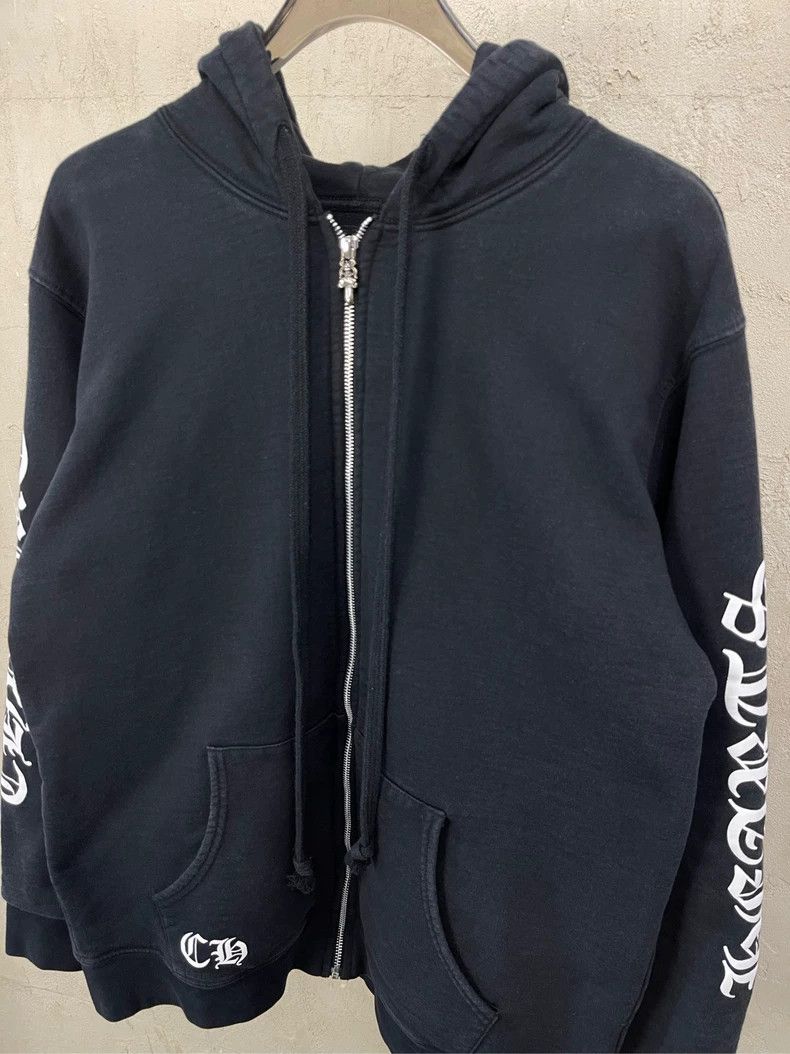 Chrome Hearts Chrome Hearts Black Zip-Up Hoodie Size US XXL / EU 58 / 5 - 2 Thumbnail