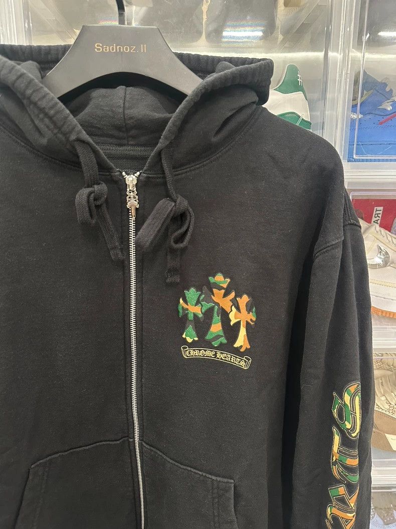 Chrome Hearts Black Chrome Hearts Zip Hoodie Size US S / EU 44-46 / 1 - 2 Thumbnail