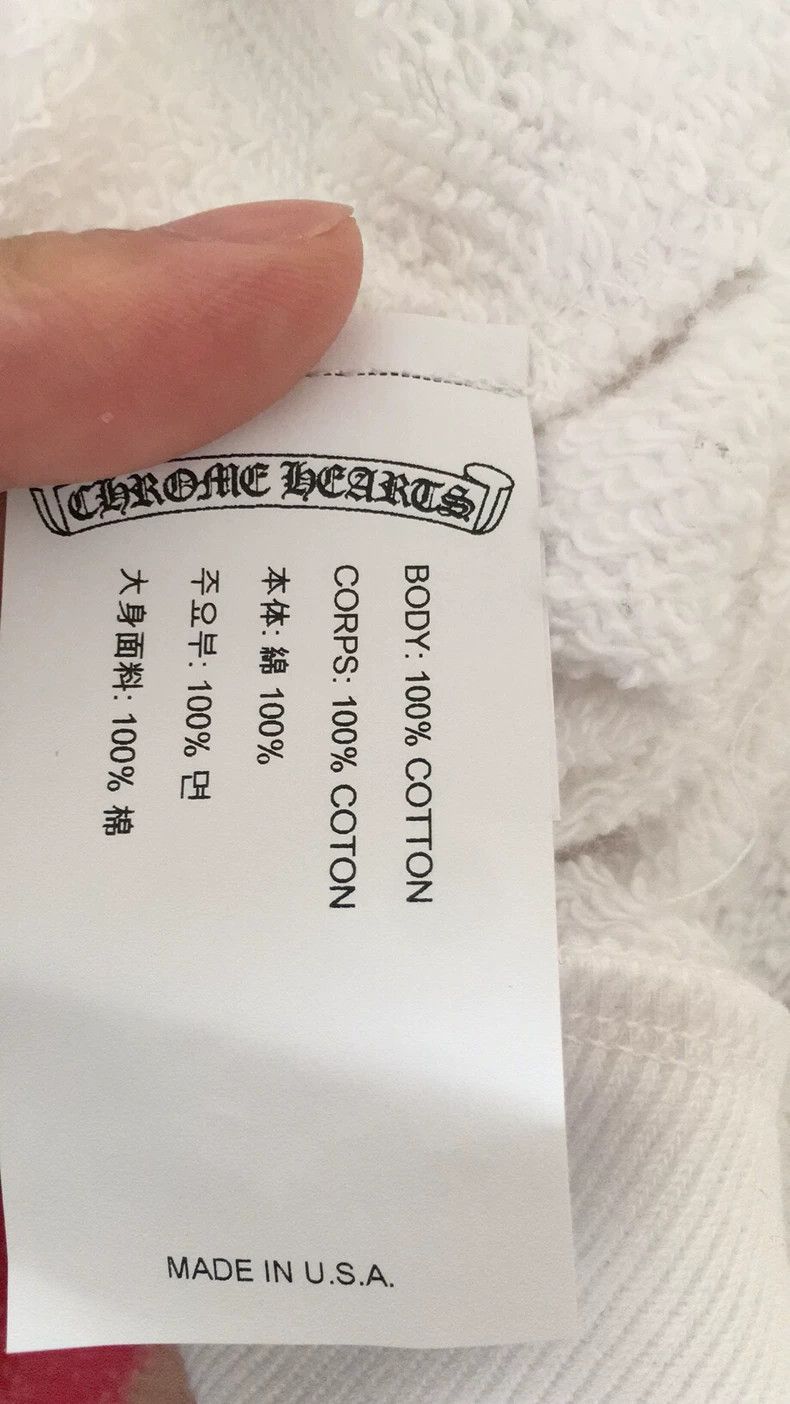 Chrome Hearts Chrome Hearts White Hoodie Sweatshirt Size US S / EU 44-46 / 1 - 2 Thumbnail