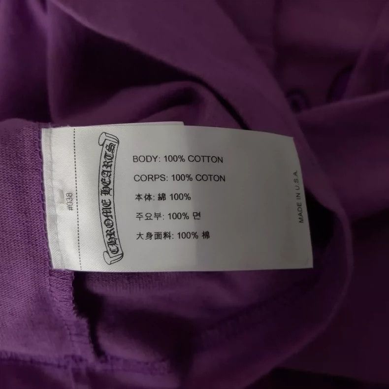 Chrome Hearts Chrome Hearts Long Sleeve Purple Shirt Size US L / EU 52-54 / 3 - 8 Thumbnail
