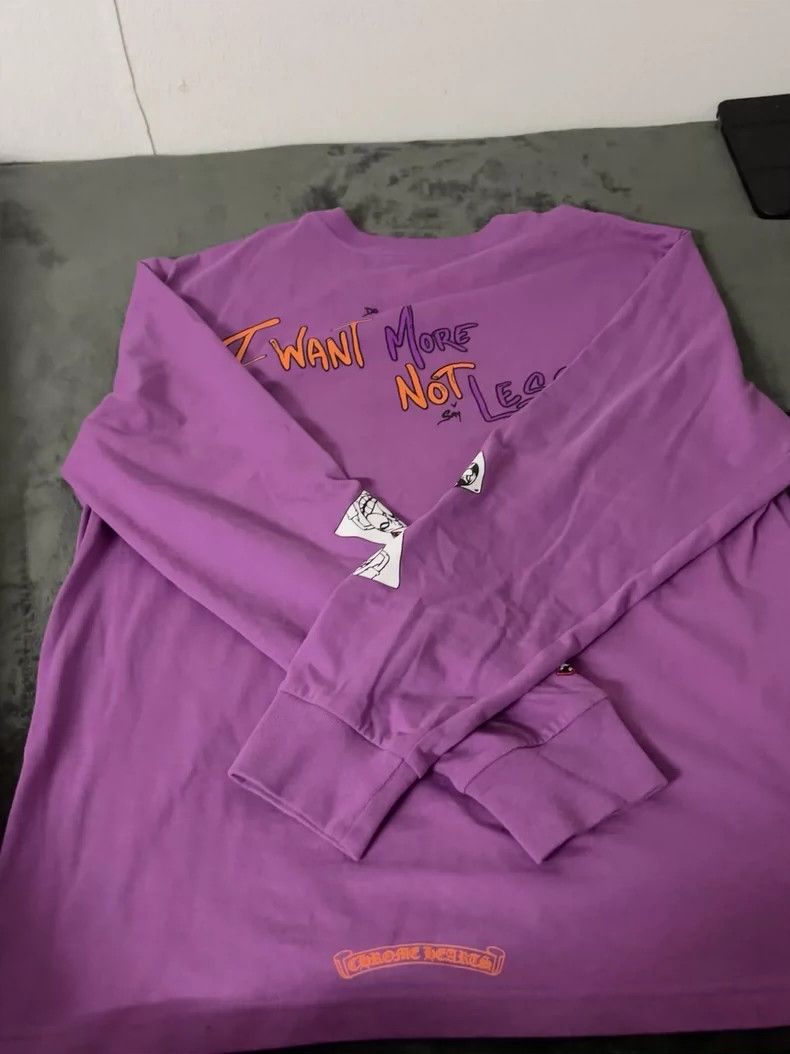 Chrome Hearts Chrome Hearts Long Sleeve Purple Shirt Size US L / EU 52-54 / 3 - 6 Thumbnail