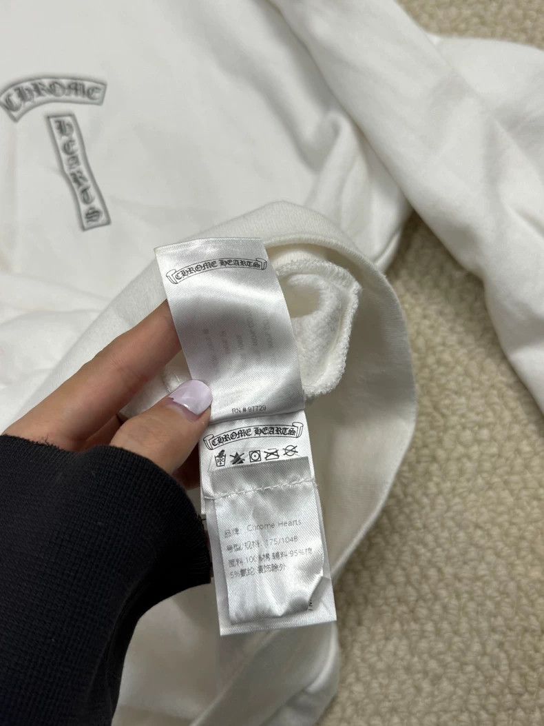 Chrome Hearts Chrome Hearts White Zip Hoodie Size L Size US L / EU 52-54 / 3 - 7 Thumbnail