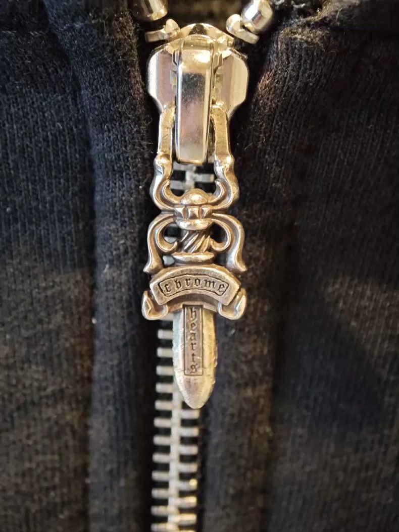Chrome Hearts Classic Chrome Hearts Black Zip Hoodie Size US M / EU 48-50 / 2 - 2 Thumbnail
