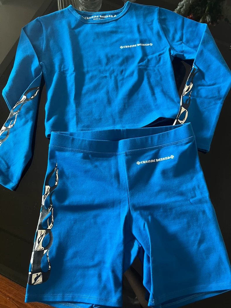 Chrome Hearts Electric Blue Cycling Set Size US M / EU 48-50 / 2 - 2 Thumbnail