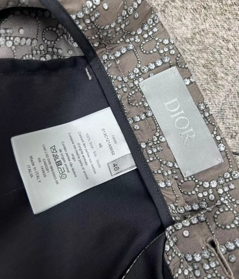 Dior Dior 3D Monogram Silk Shorts Sale Size US 31 - 6 Thumbnail