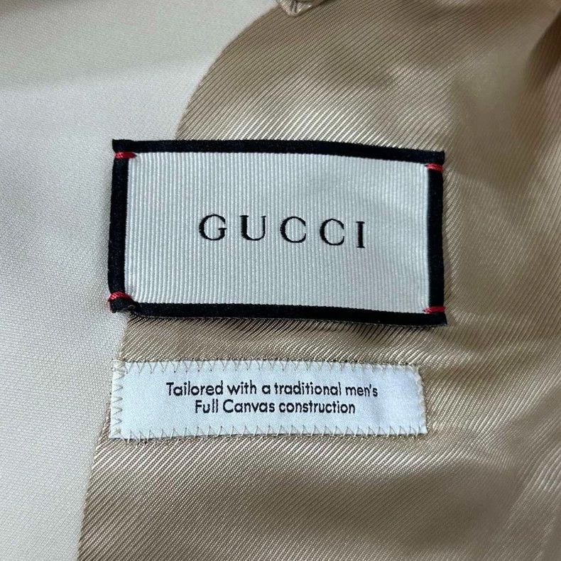 Gucci Gucci White Logo Embroidered Blazer Size US S / EU 44-46 / 1 - 5 Thumbnail