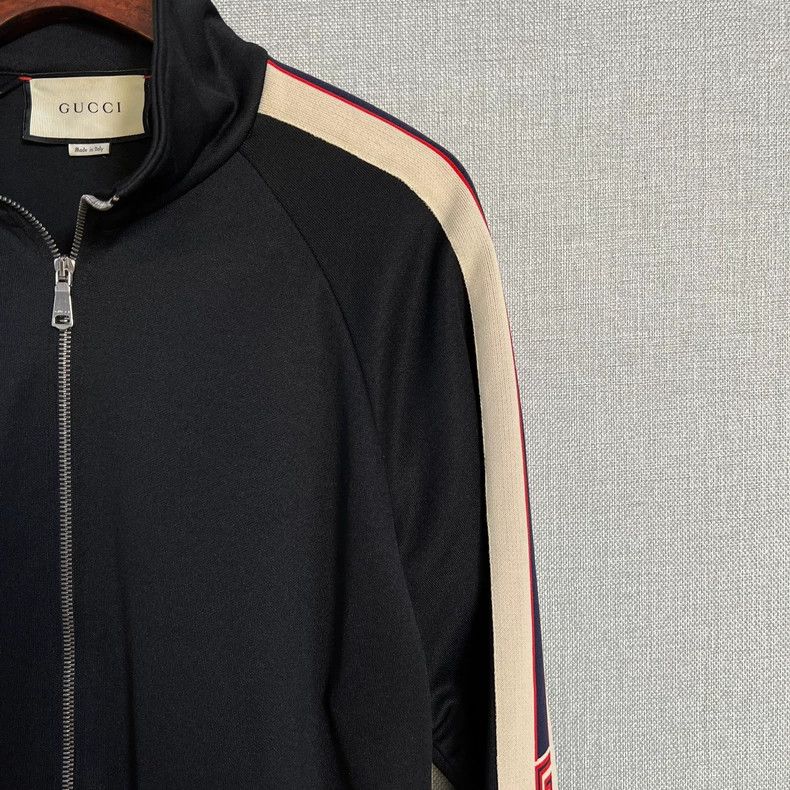 Gucci Gucci Black Logo Track Jacket Size US L / EU 52-54 / 3 - 3 Thumbnail
