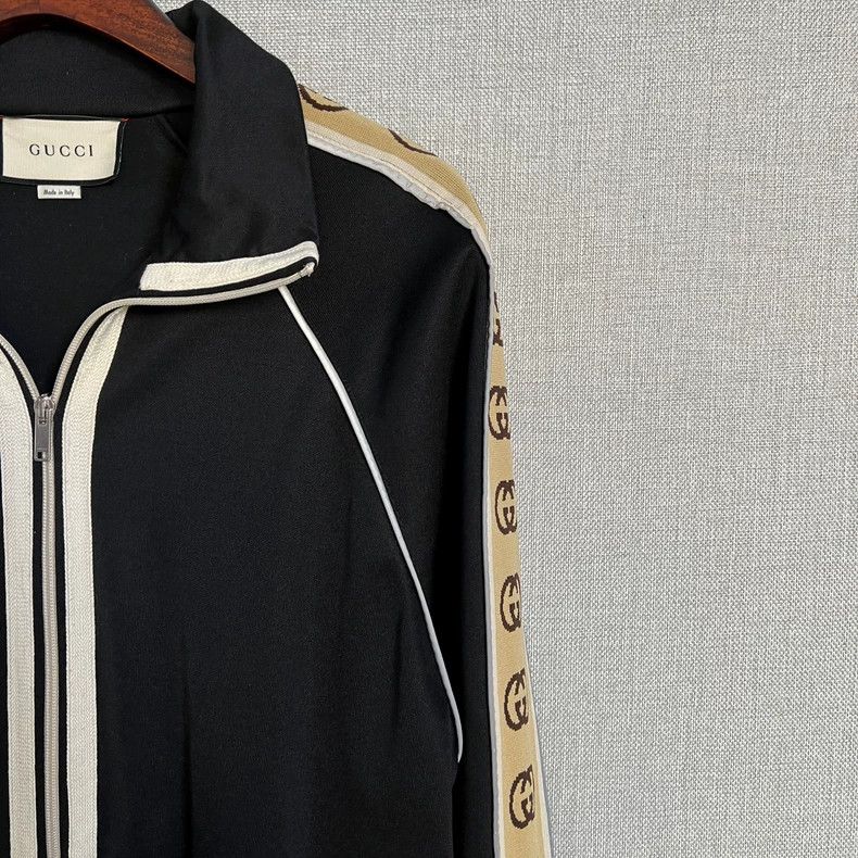Gucci Gucci Black Logo Track Jacket Size US M / EU 48-50 / 2 - 3 Thumbnail