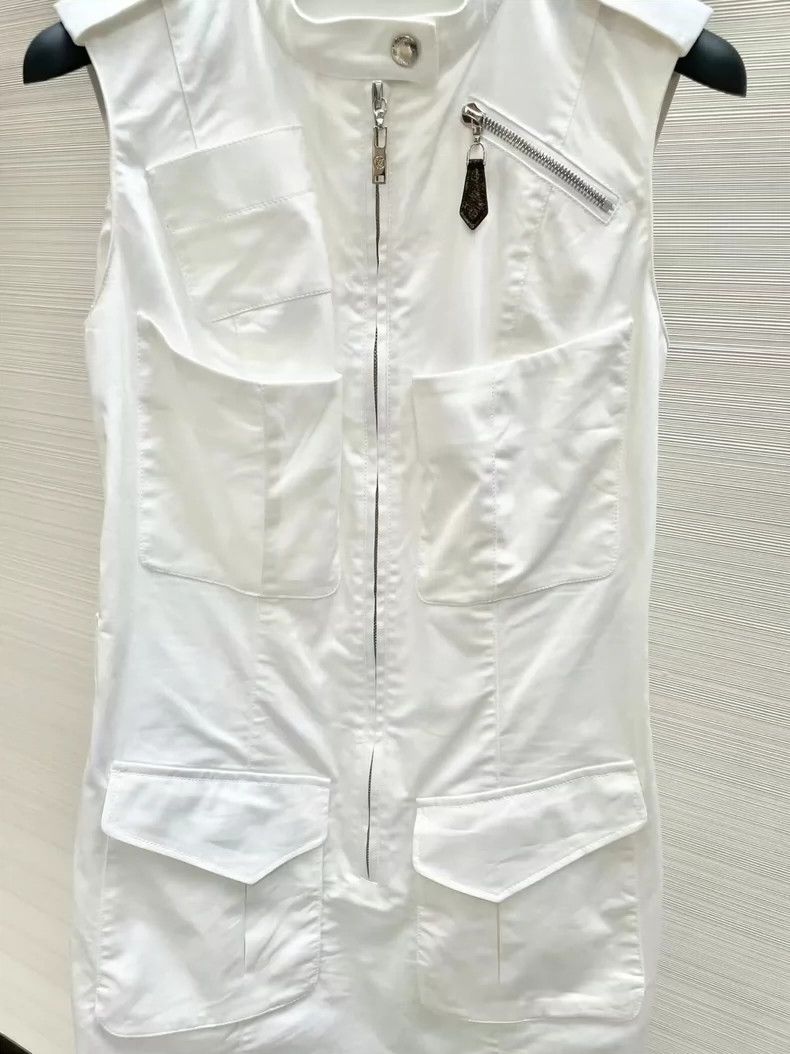 Louis Vuitton White Utility Dress by Louis Vuitton Size M / US 6-8 / IT 42-44 - 5 Thumbnail
