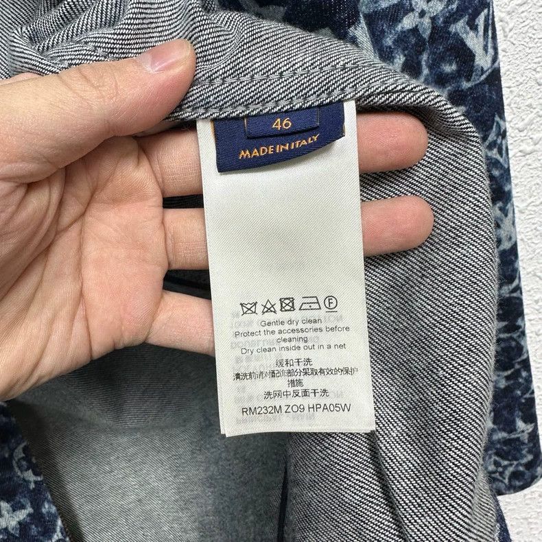 Louis Vuitton Louis Vuitton Denim Jacket with Logo Print Size US M / EU 48-50 / 2 - 4 Thumbnail