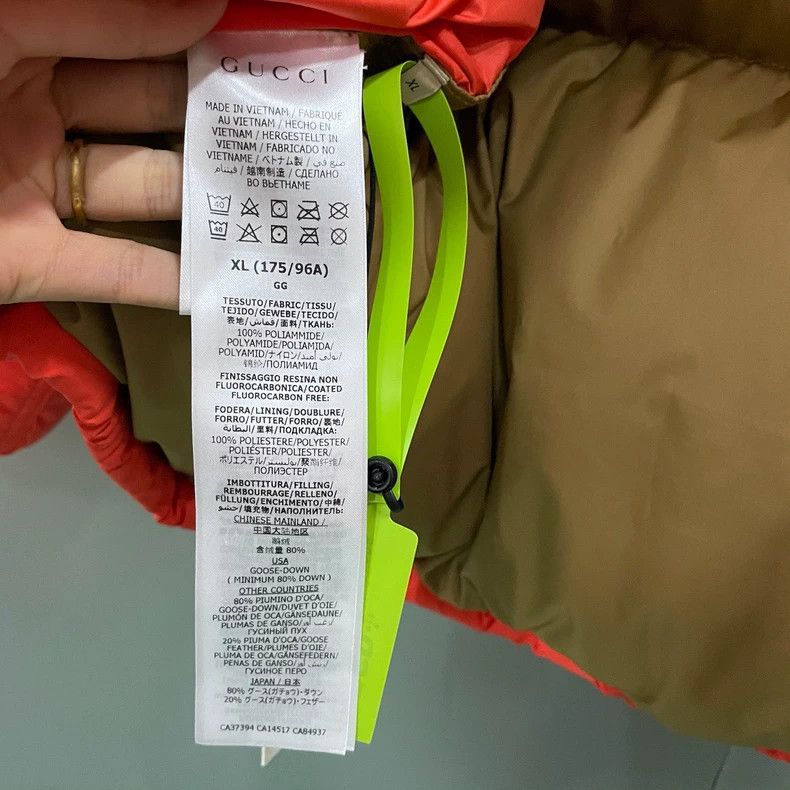 Gucci Gucci The North Face Orange Down Jacket Size US XL / EU 56 / 4 - 5 Thumbnail