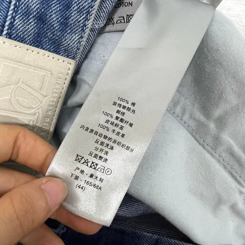 Dior Dior Denim Patchwork Cargo Shorts Size US 31 - 5 Thumbnail