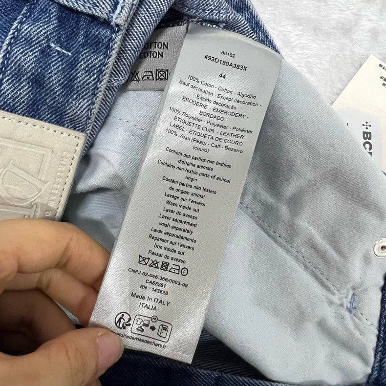 Dior Dior Denim Patchwork Cargo Shorts Size US 31 - 4 Thumbnail