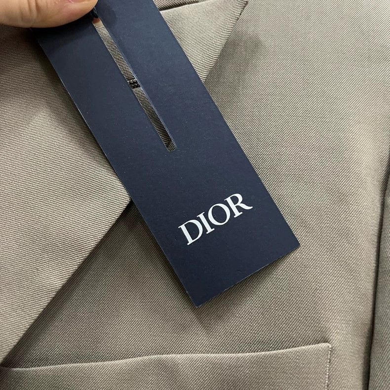 Dior Brown Double Breasted Suit Jacket Size US L / EU 52-54 / 3 - 5 Thumbnail